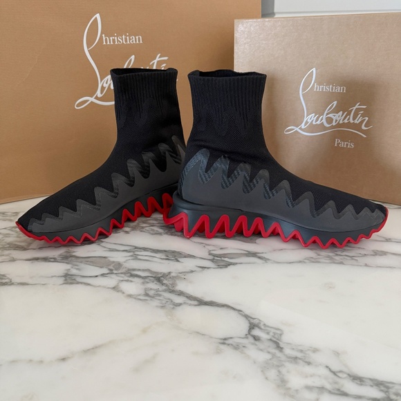 Christian Louboutin 3221229 Men\'s Sharky Sock‎ Uomo maille, Euro 44 main image 6